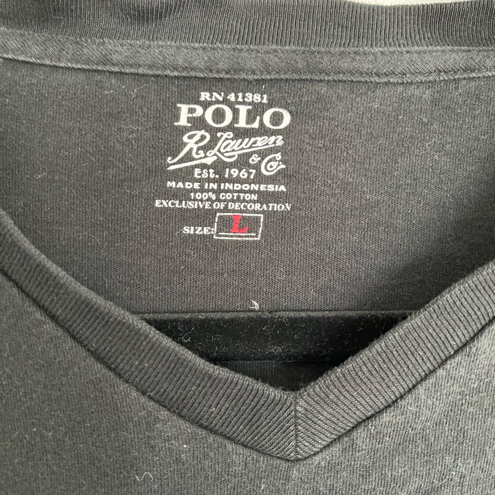 Polo V Neck Tee - Picture 3 of 3